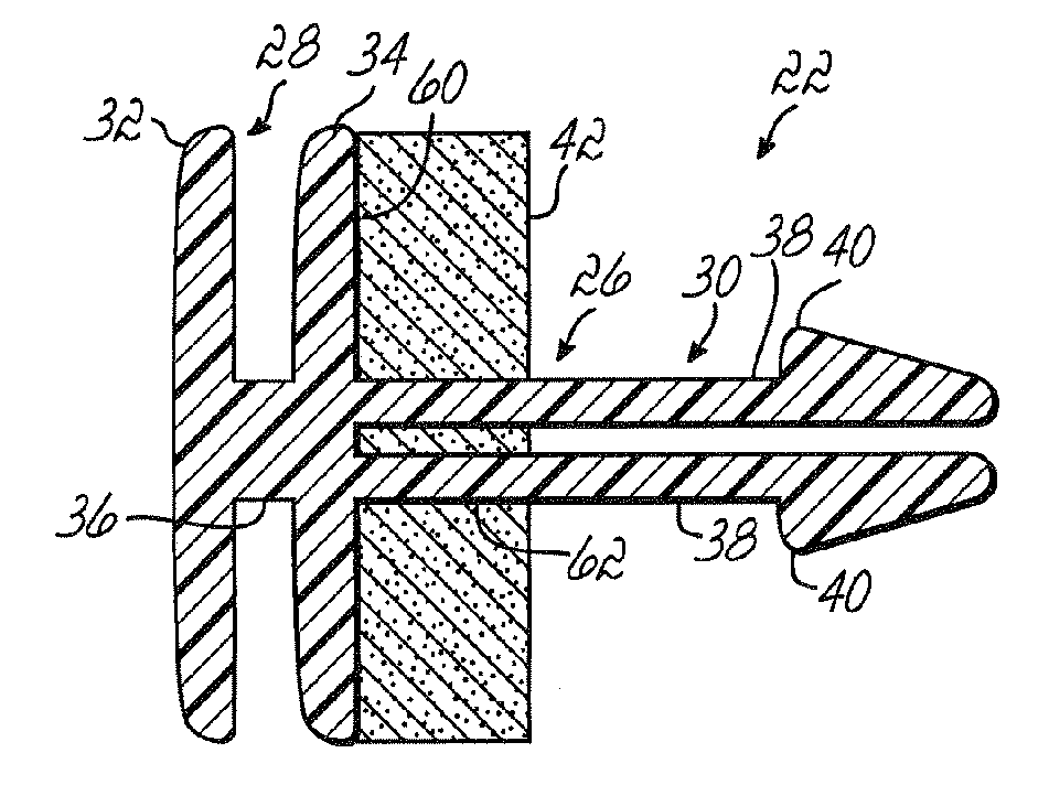 Connector for automotive interior trim