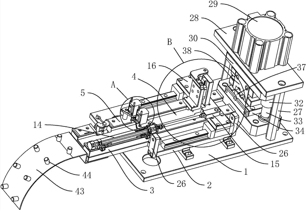 Automatic feeding and cut-off machine for material belts