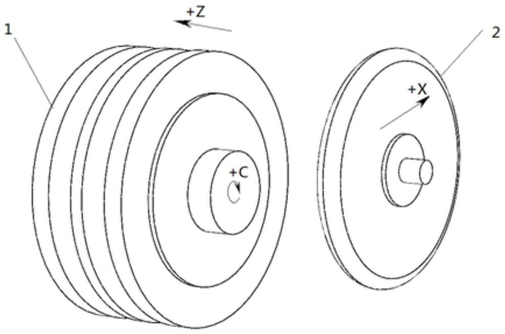 CNC-controlled three-axis parallel roll collar hole pattern machining method