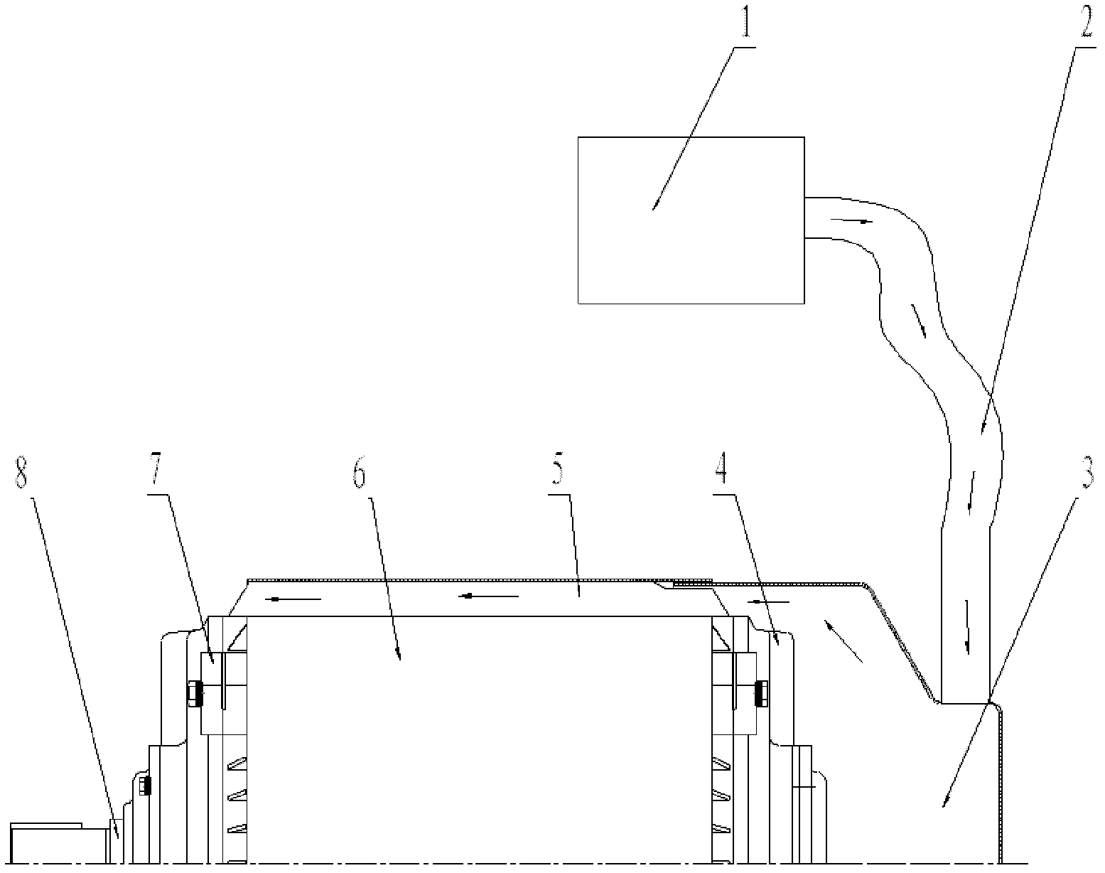 Externally-closed heat-radiating system of motor