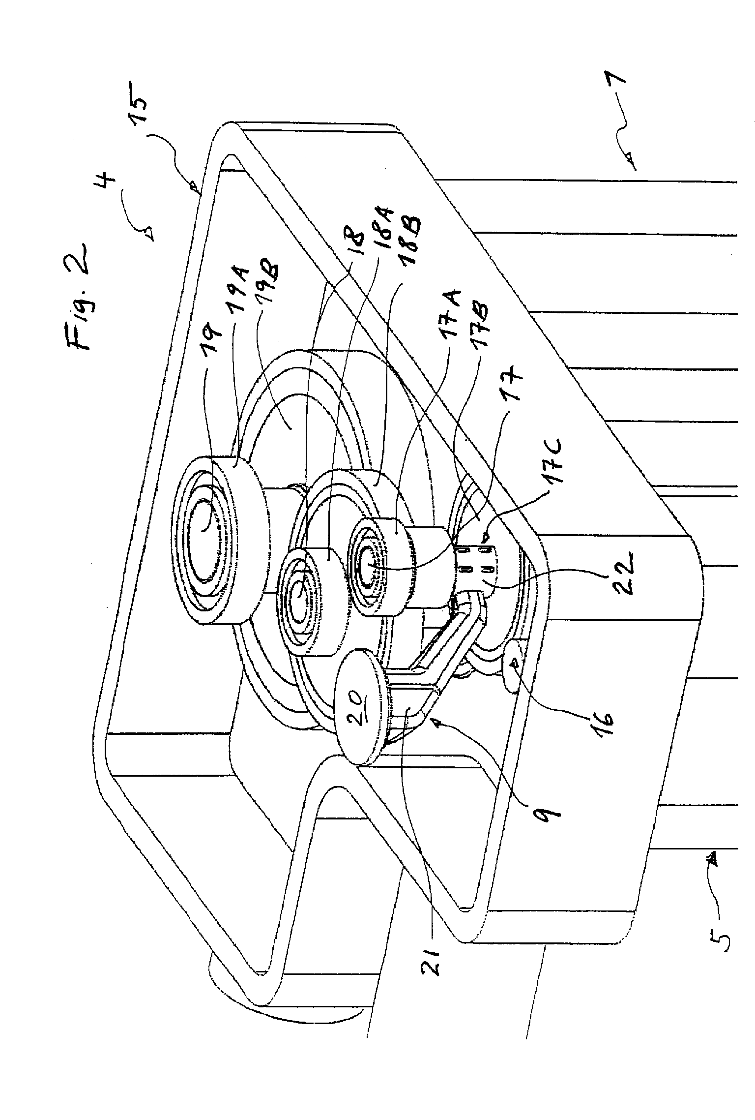 Hoisting device with load measuring mechanism and method for determining the load of hoisting devices