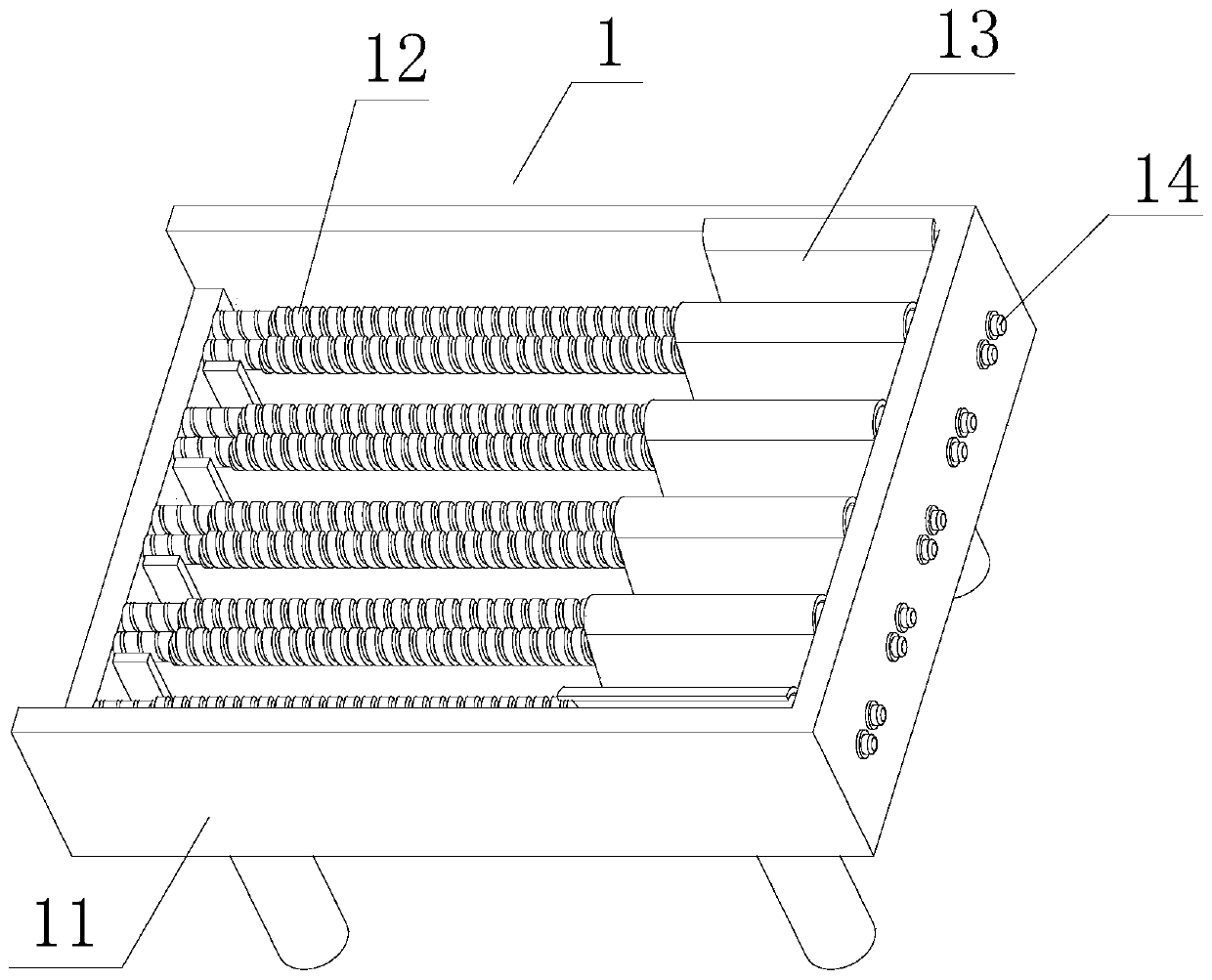 A device for positioning and breaking lotus seeds