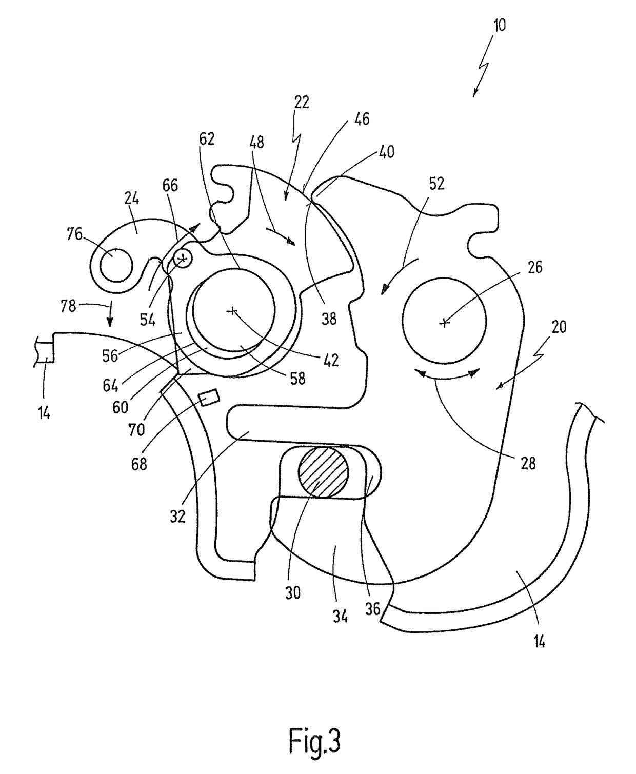 Device for locking a vehicle seat