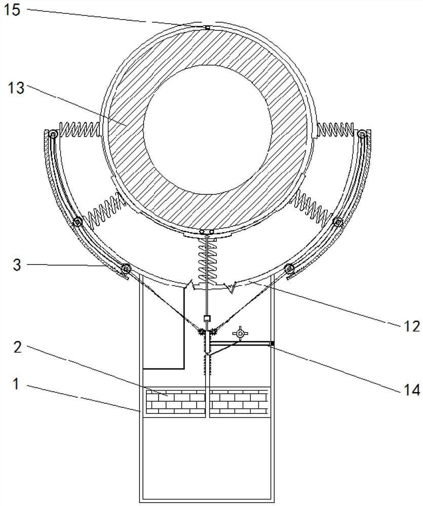 Fixing device for house drain pipe