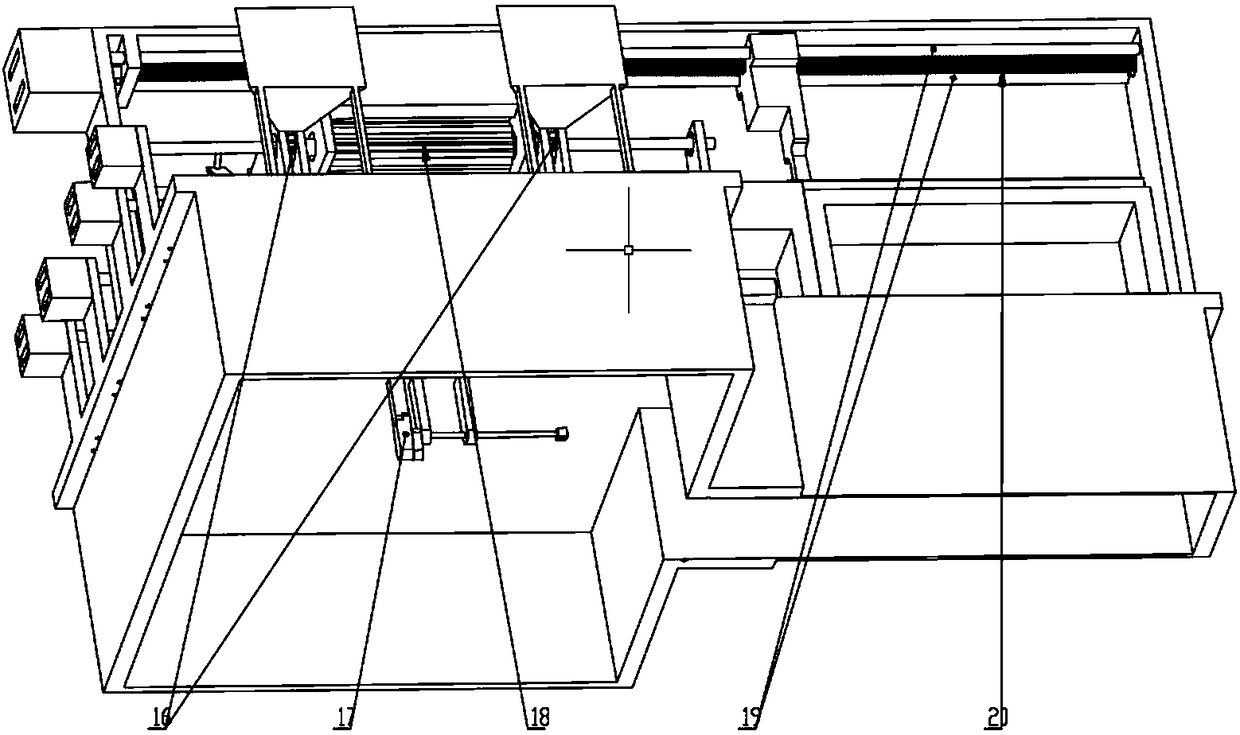 Automatic assembling device for automobile seat sliding rail