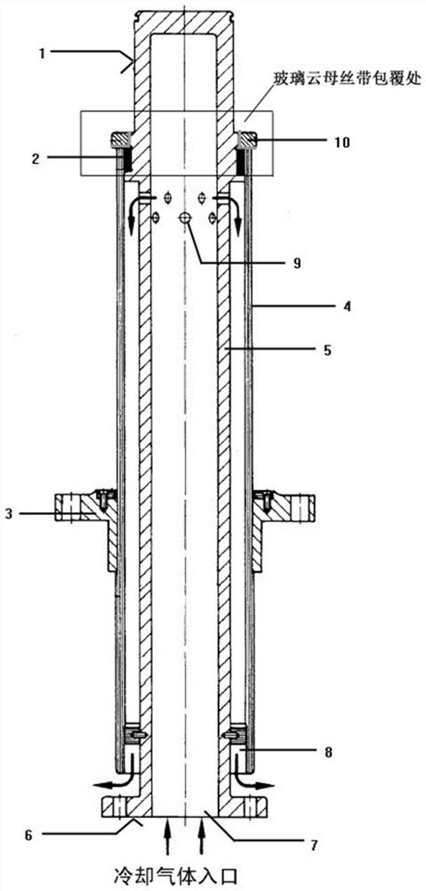 Method for improving cooling effect of generator outgoing line sleeve