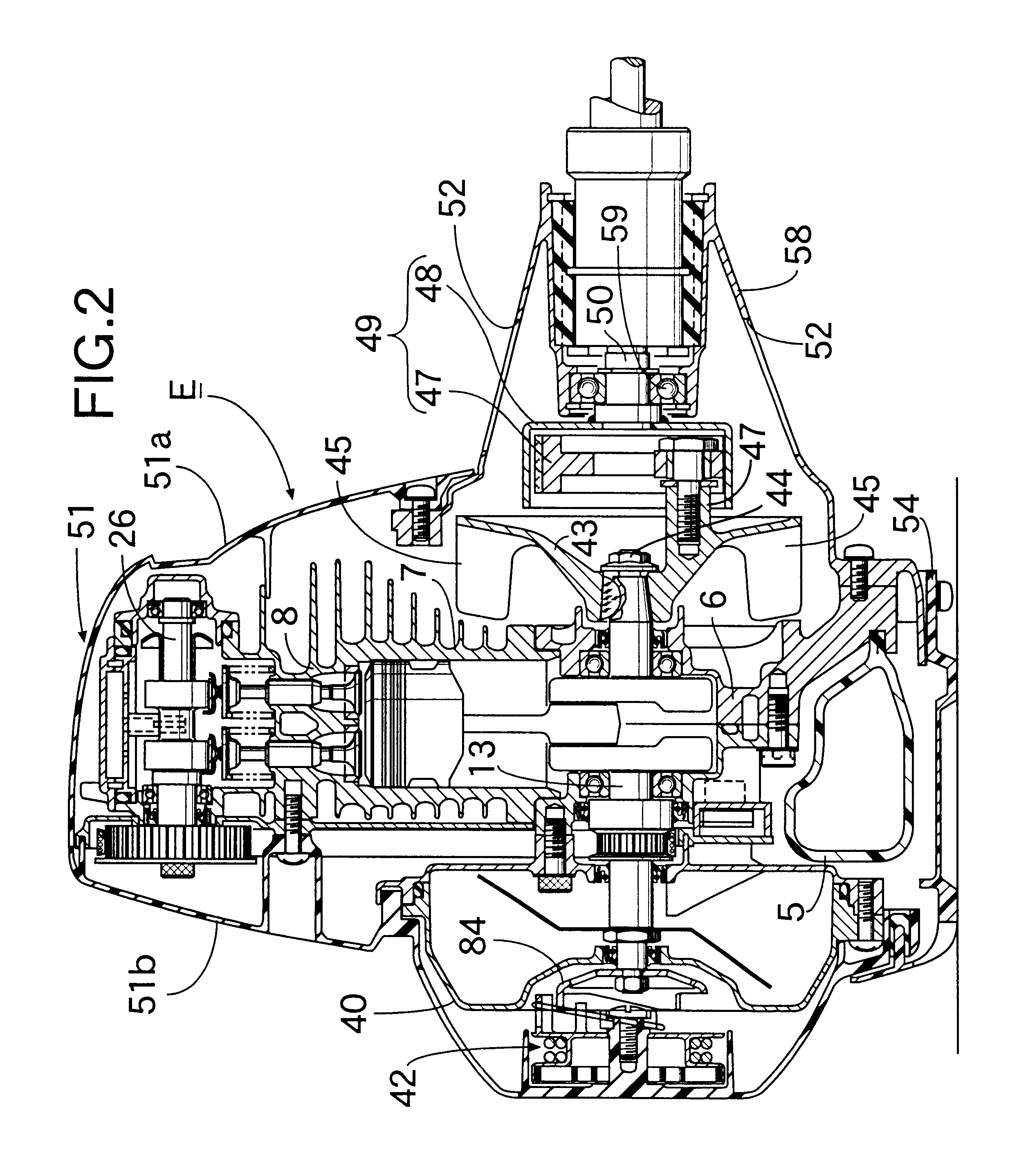 Handheld type four-cycle engine