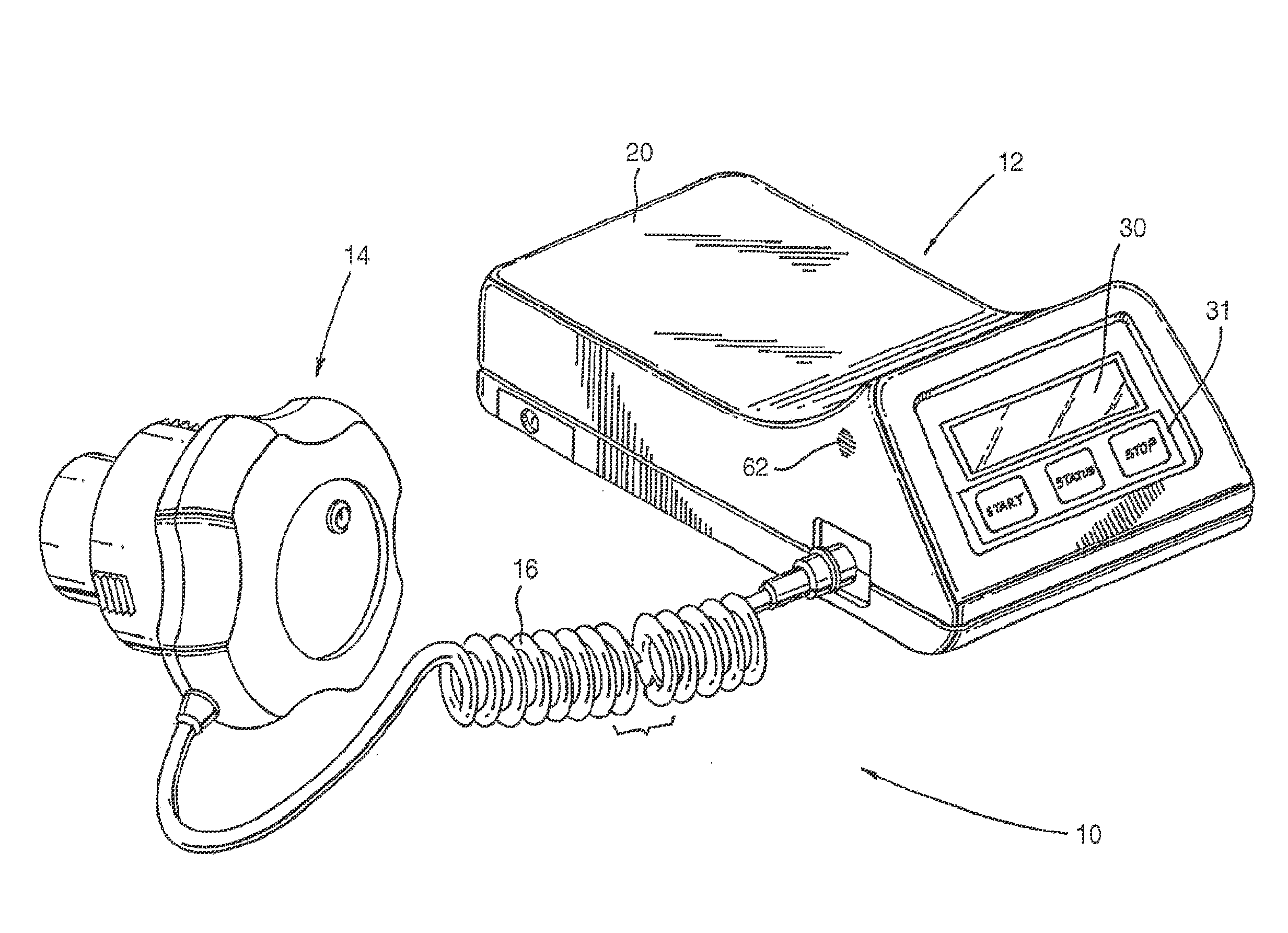 Apparatus and method for mounting a therapeutic device