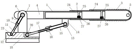 Angle-adjustable exterior wall washing and brushing device