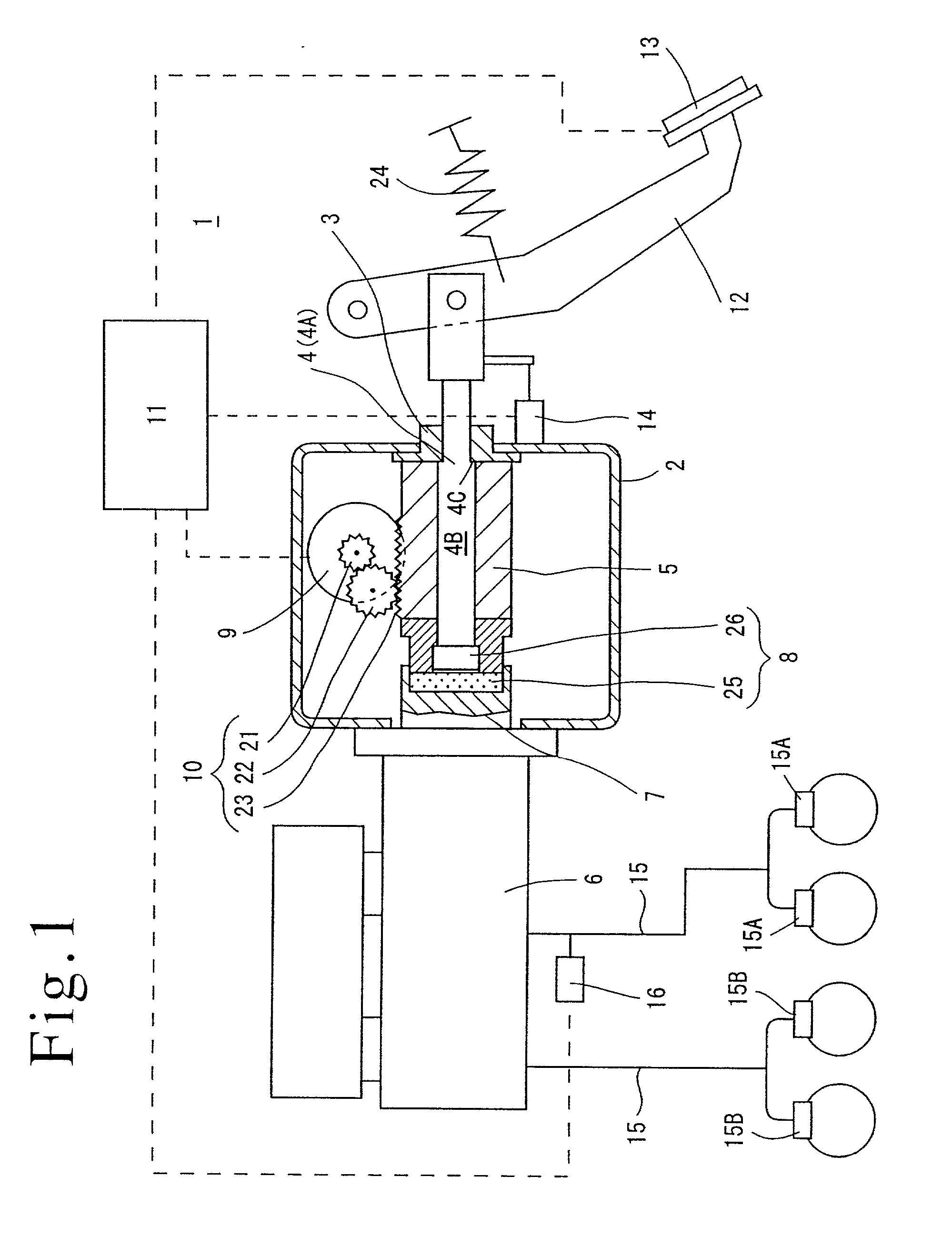 Electrically driven brake booster