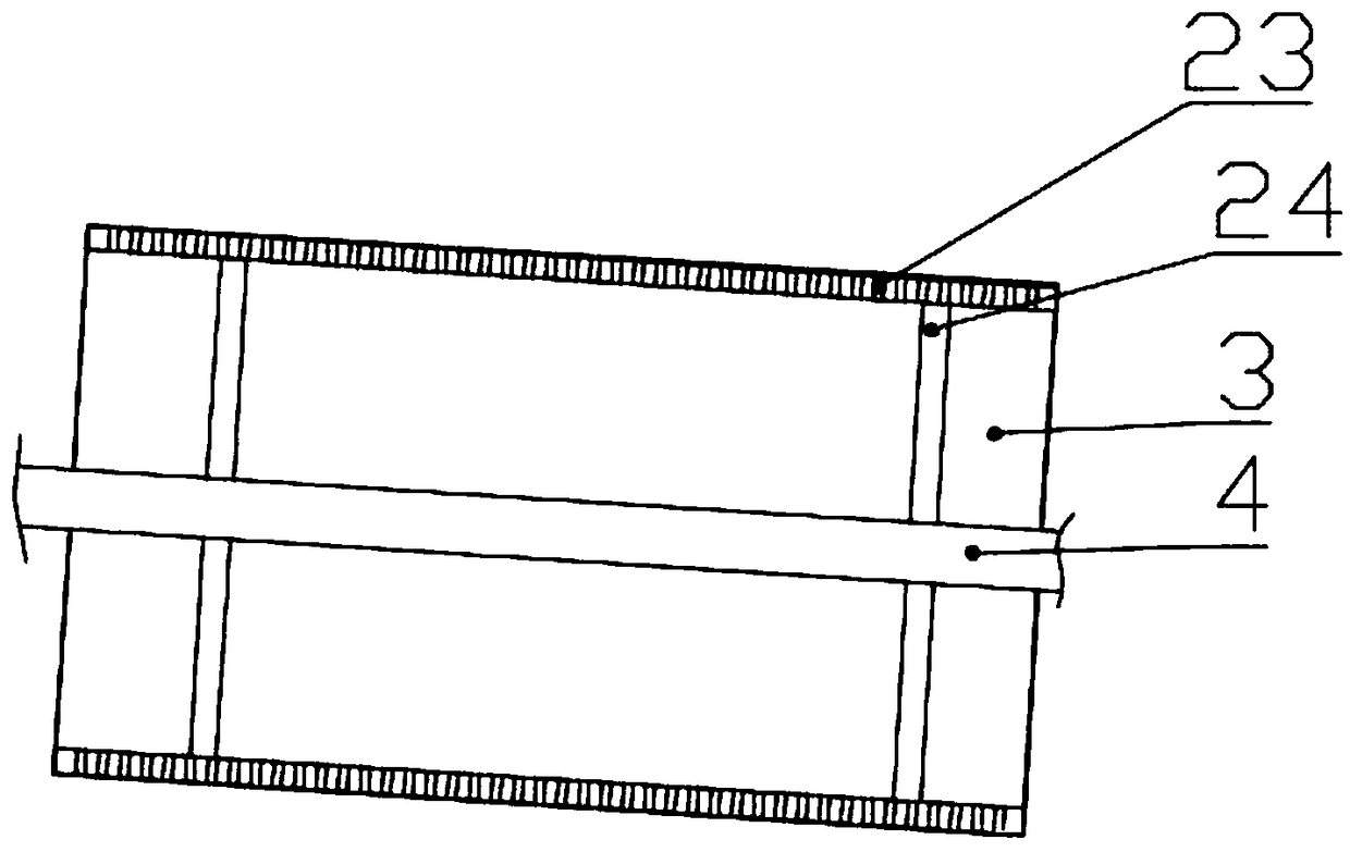 Solid-liquid separation type domestic sewage treatment device