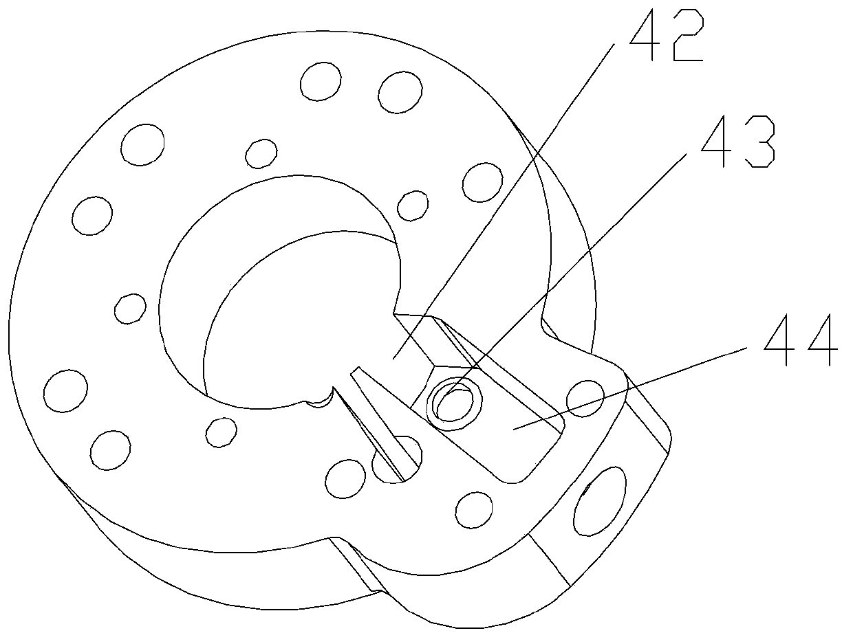 Rolling rotor compressor pump body structure and air conditioner