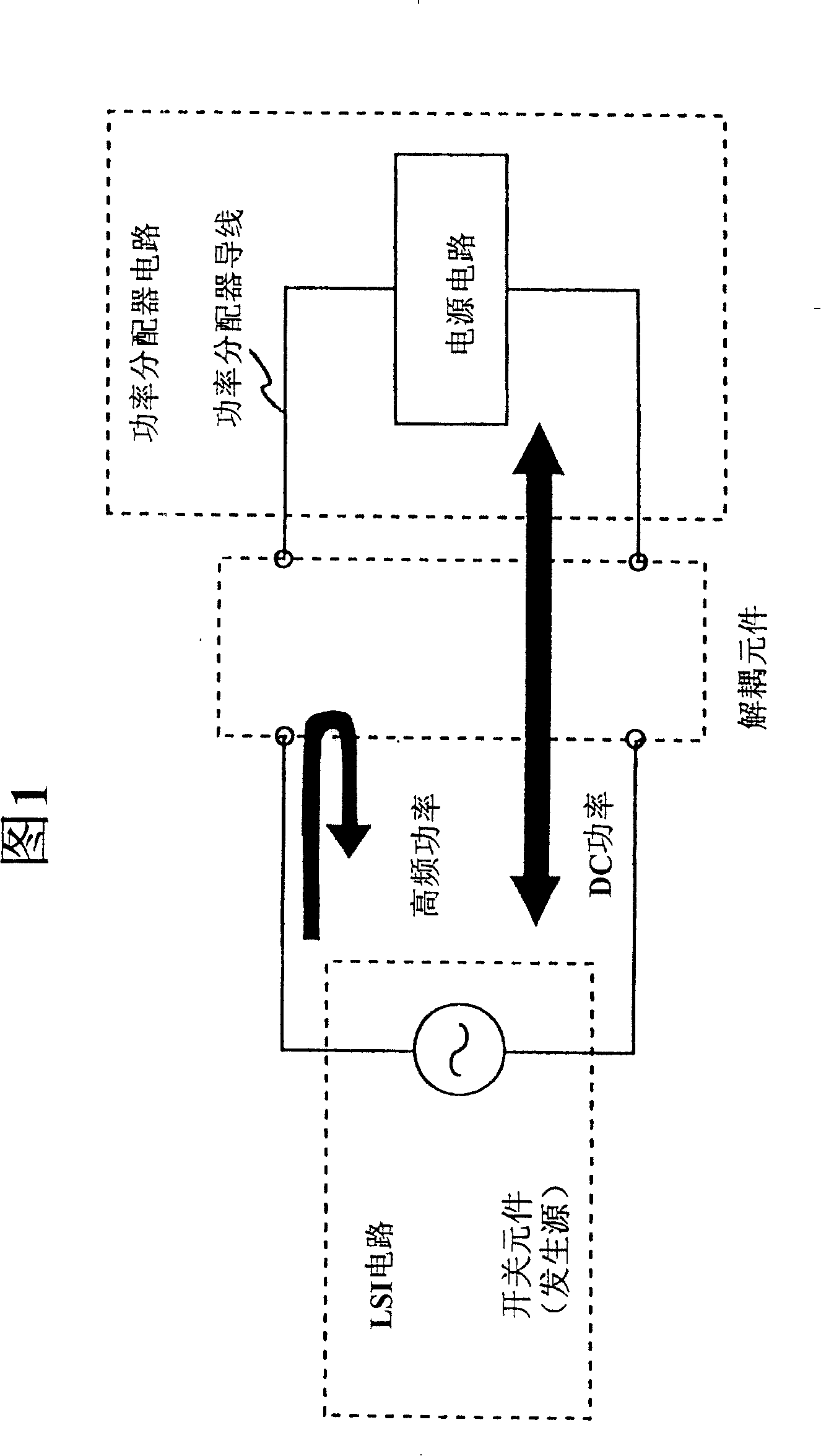 Parallel flat platc line-type element and circuit substrate