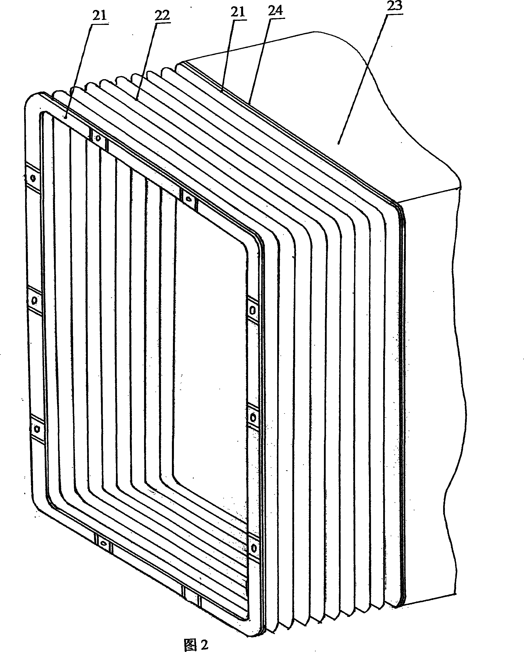 Enclosed stainless steel train windscreen