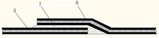 Reaction joining waterproof roll paving waterproof construction method