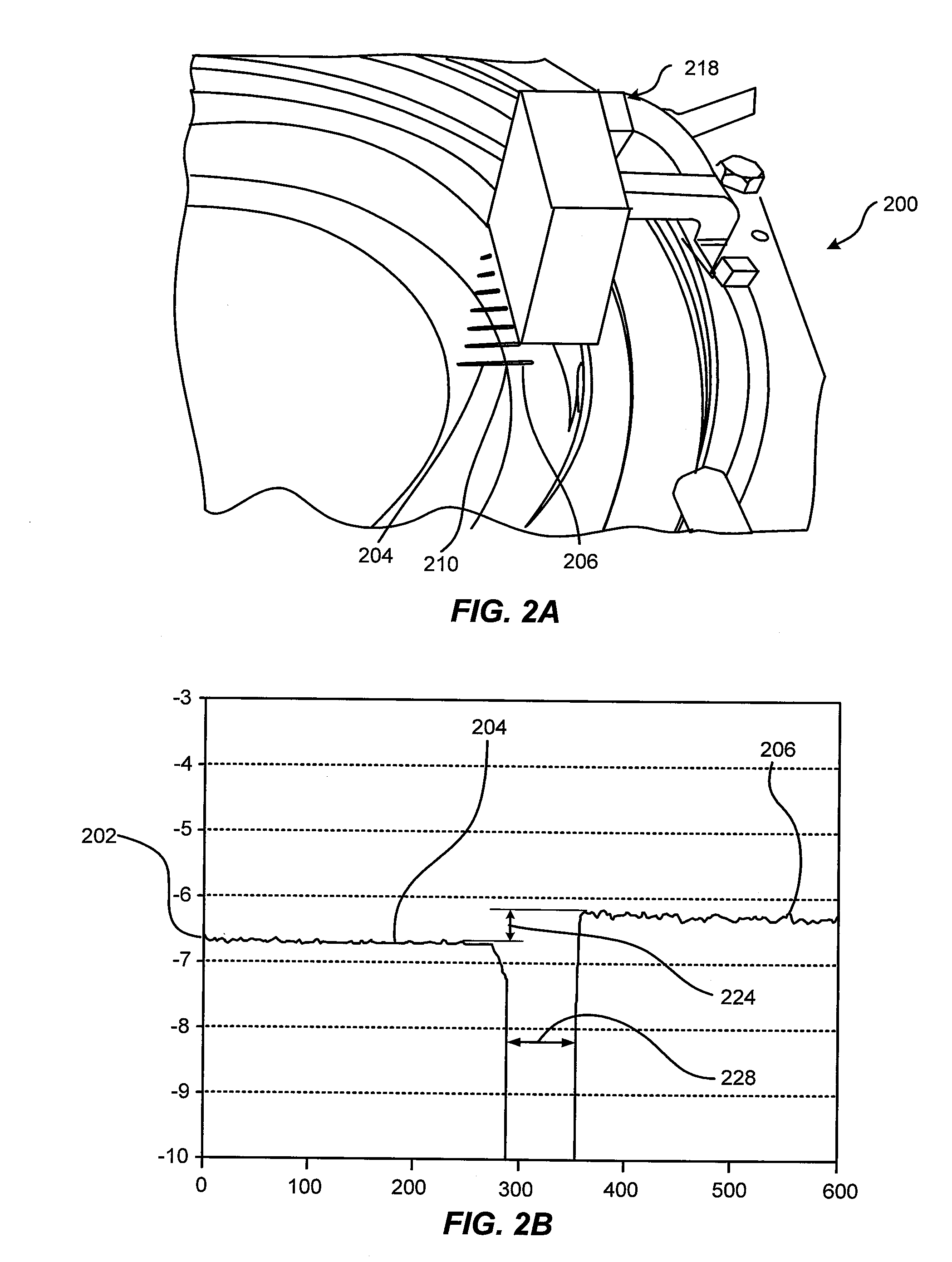 Non-contact substrate support position sensing system and corresponding adjustments