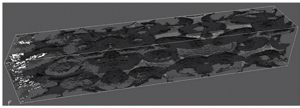 Method for simulating and evaluating oil production scheme by adopting digital rock core