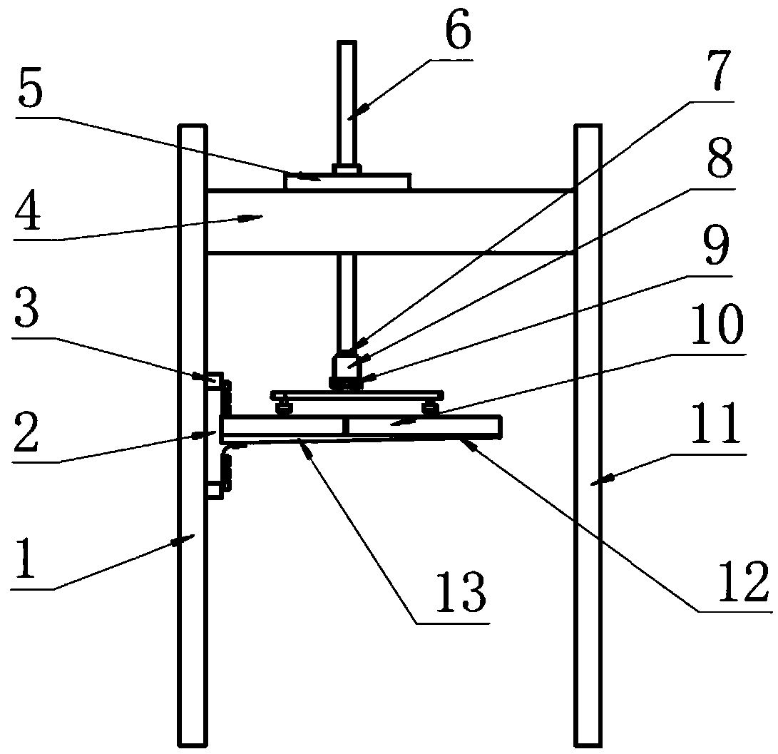 Device and method for missile wing aerodynamic load simulation loading