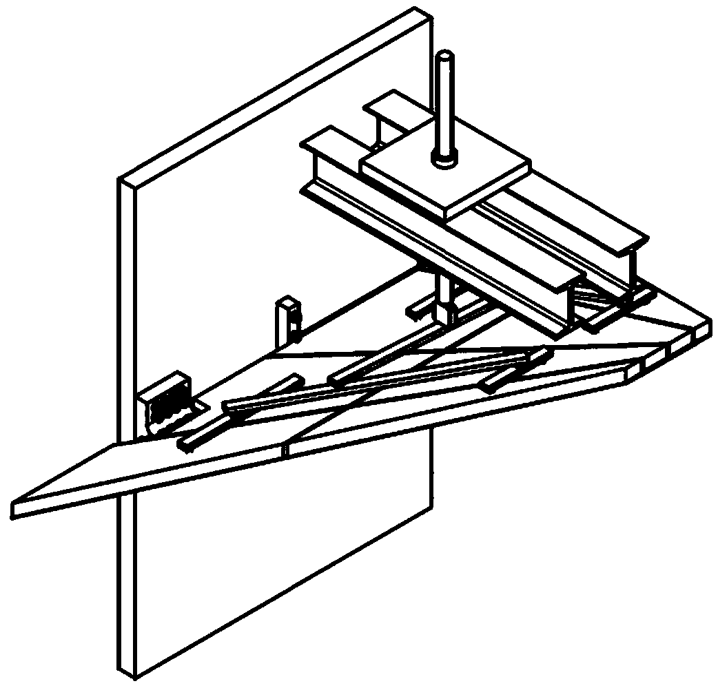 Device and method for missile wing aerodynamic load simulation loading