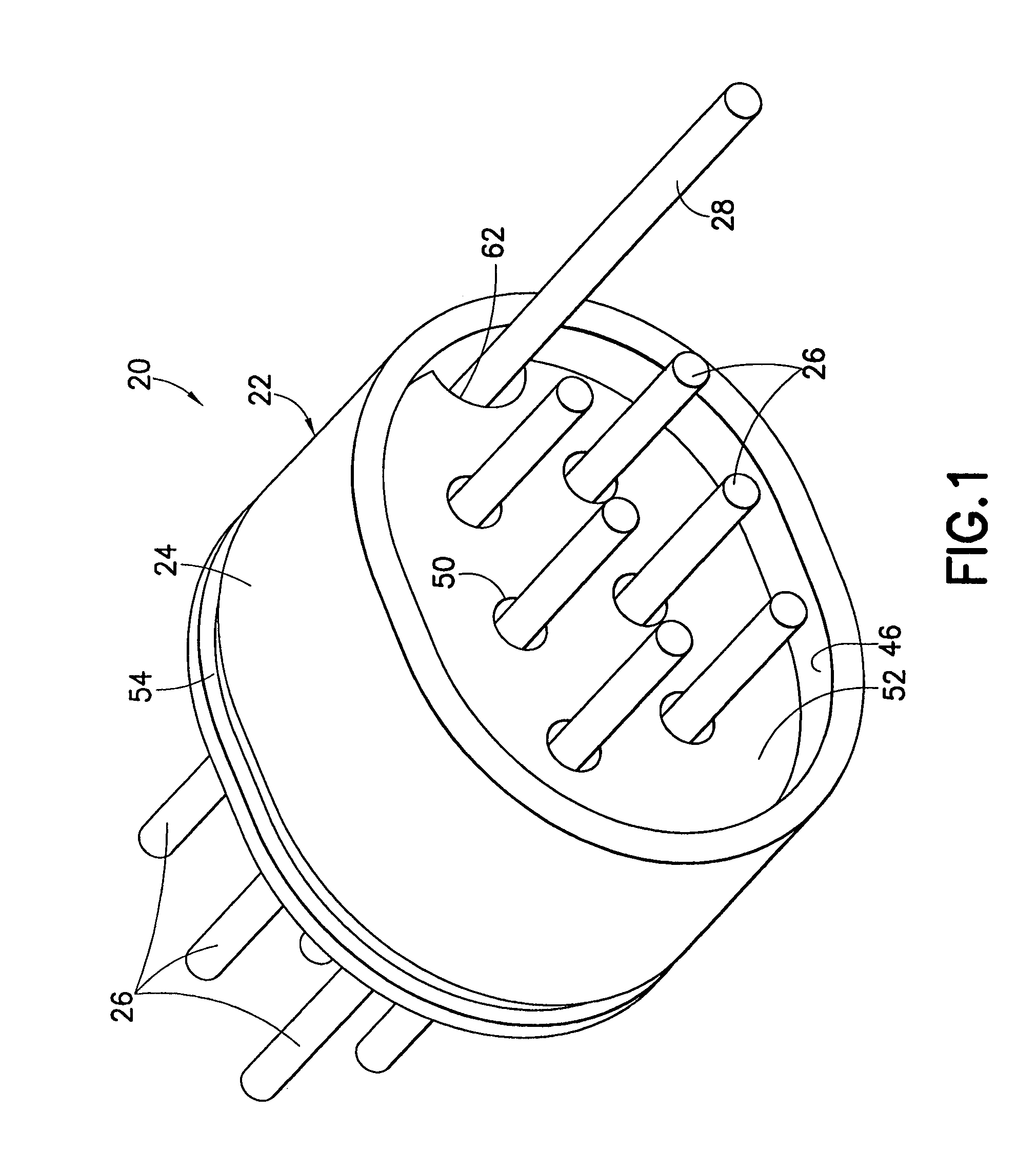 Internally grounded filtering feedthrough