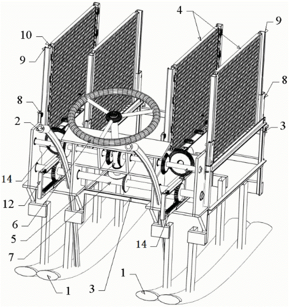 Array type rice transplanter