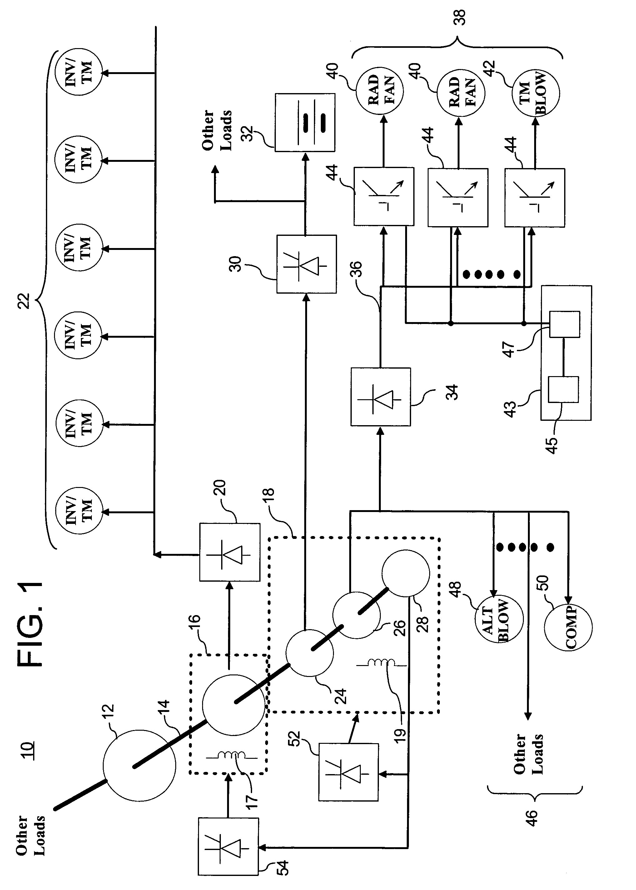 Locomotive auxiliary power system