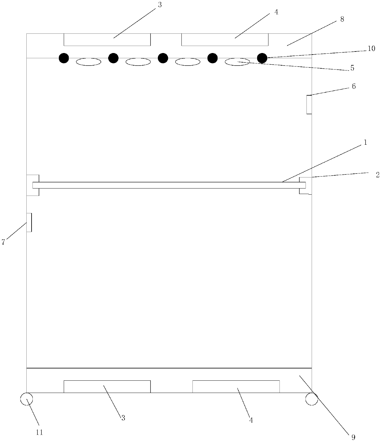 Mobile medical instrument cabinet