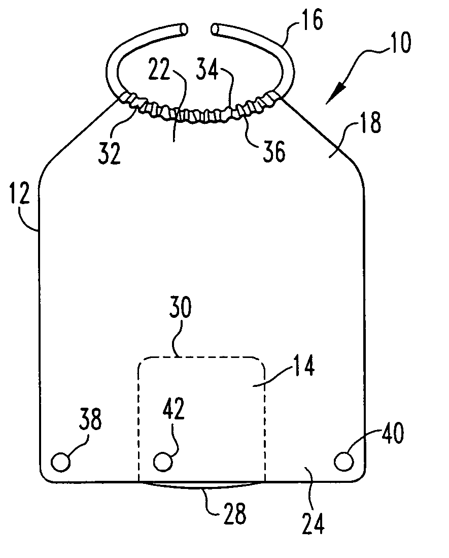 Foldable, decorative adult bib