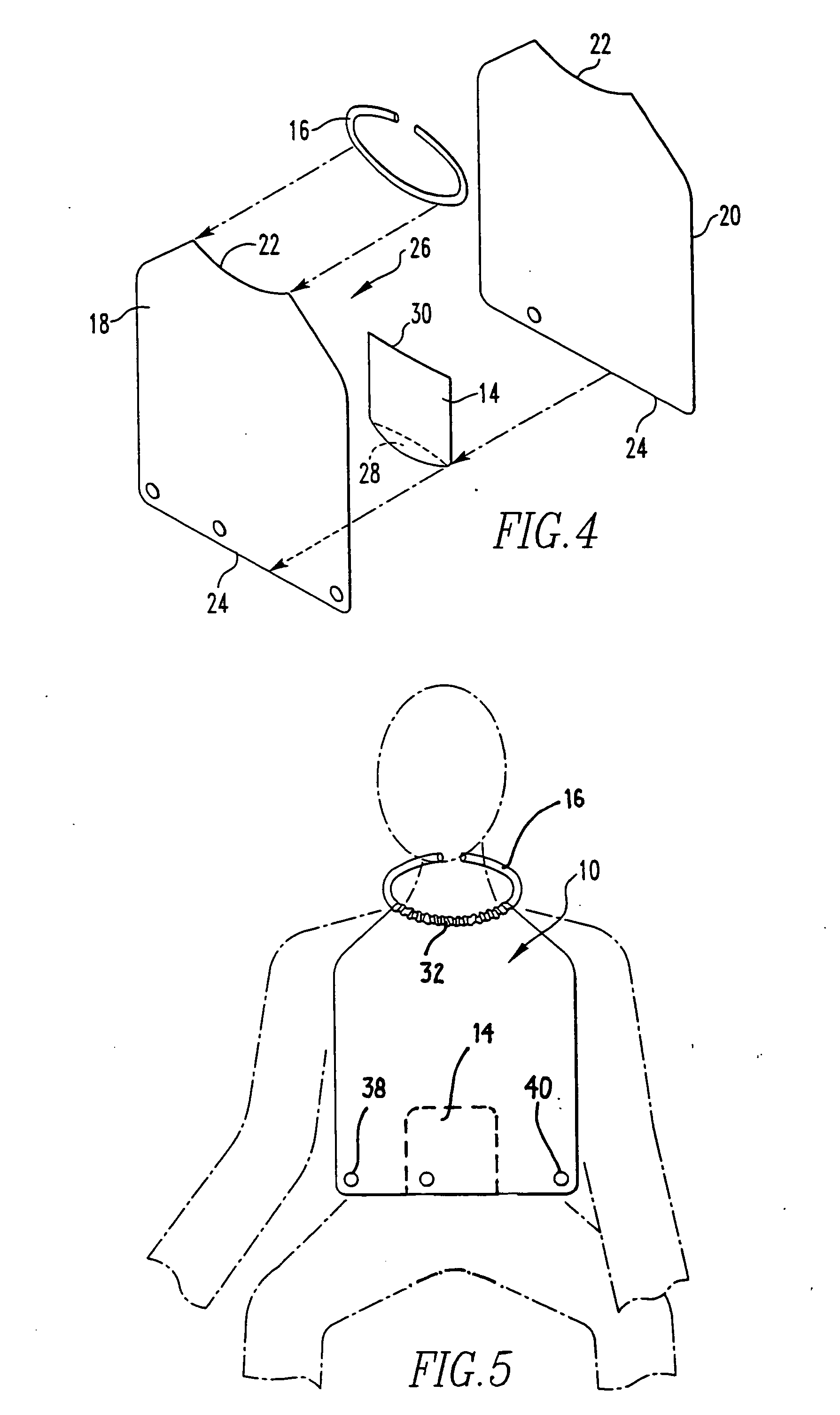 Foldable, decorative adult bib