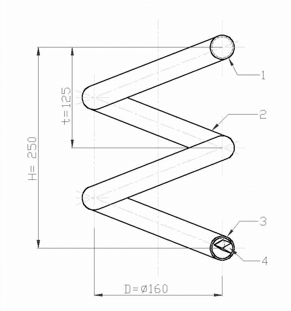 Finned spiral pipe