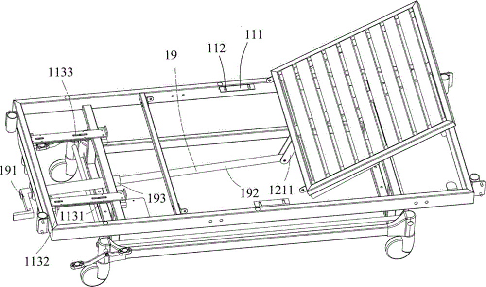 Bed for rehabilitation exercise of four limbs