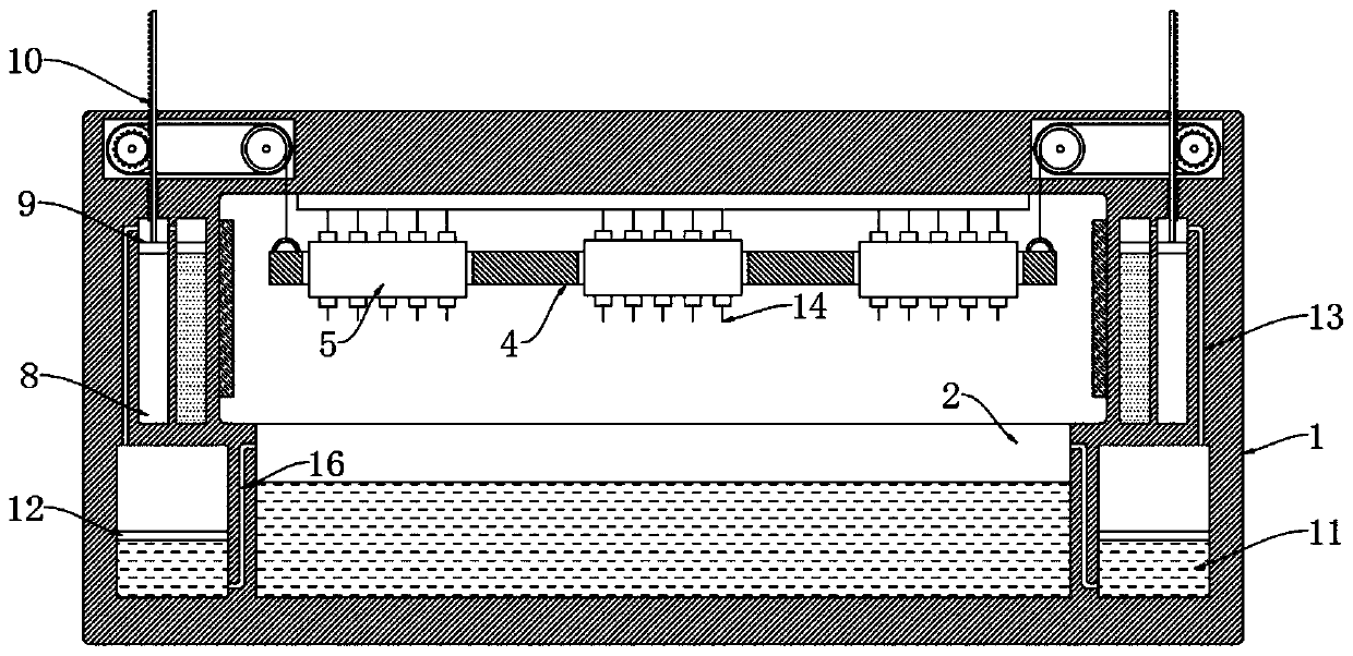 Printing nozzle automatic cleaning device for 3D printing