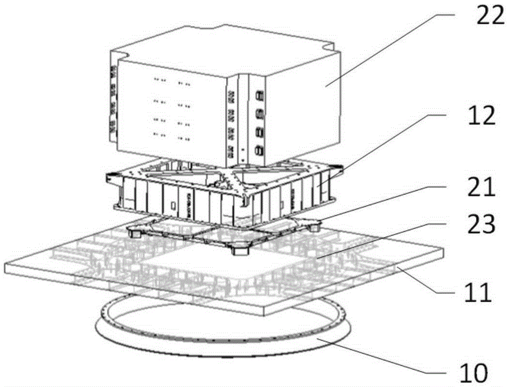 Integration satellite compact in layout