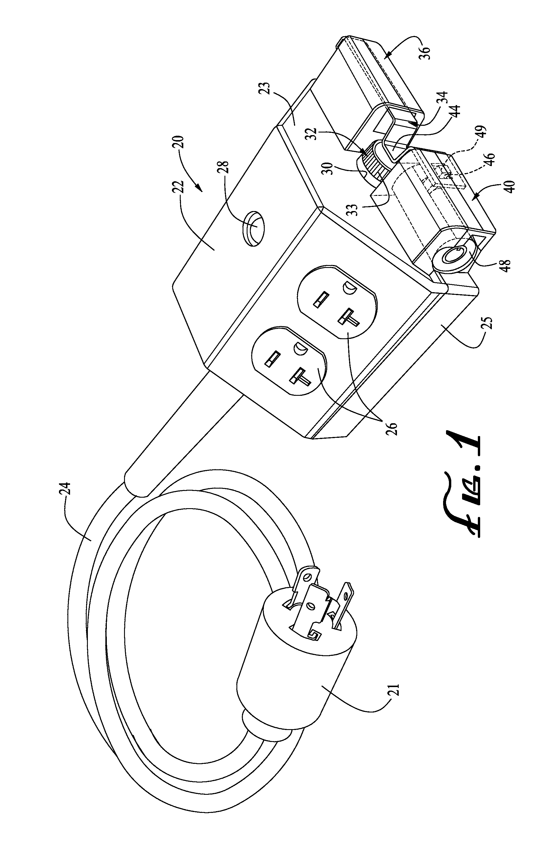 Electrical power control outlet and system