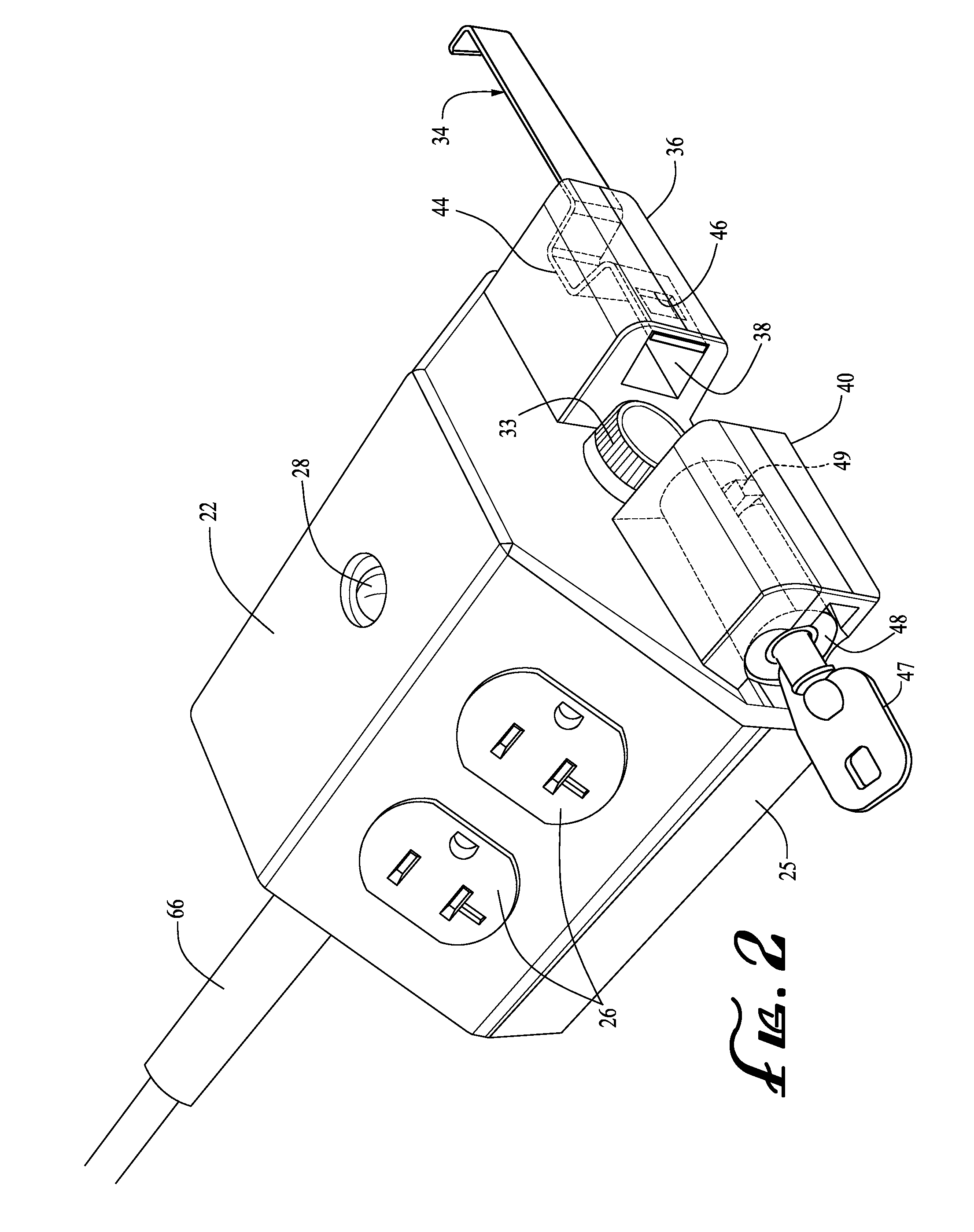 Electrical power control outlet and system