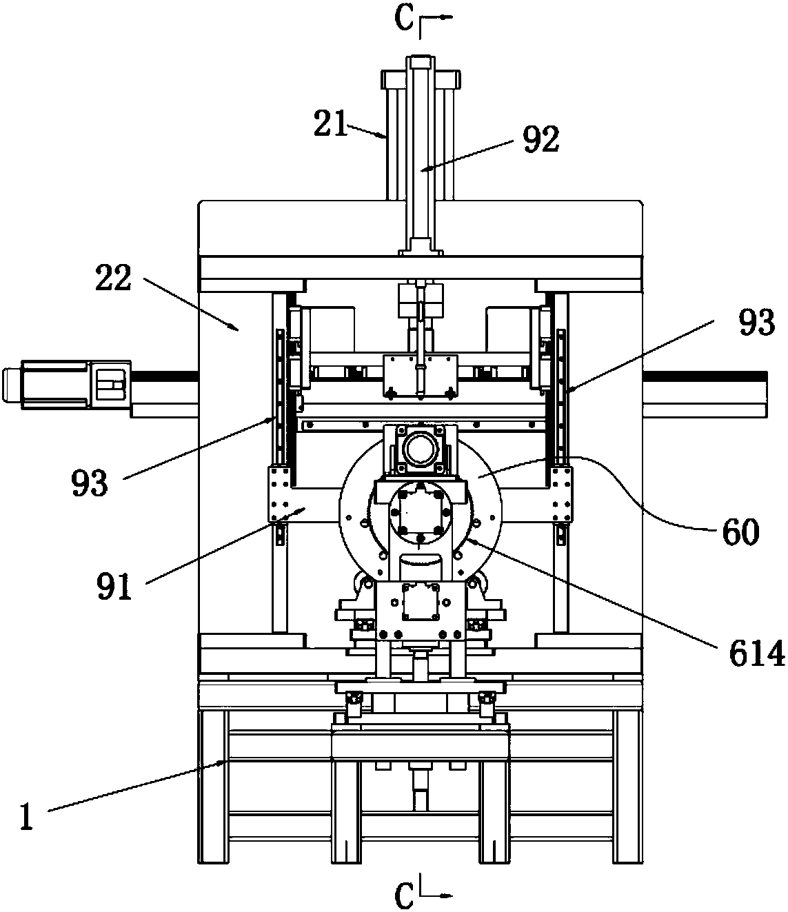 A kind of equipment and process for printing on beer kegs