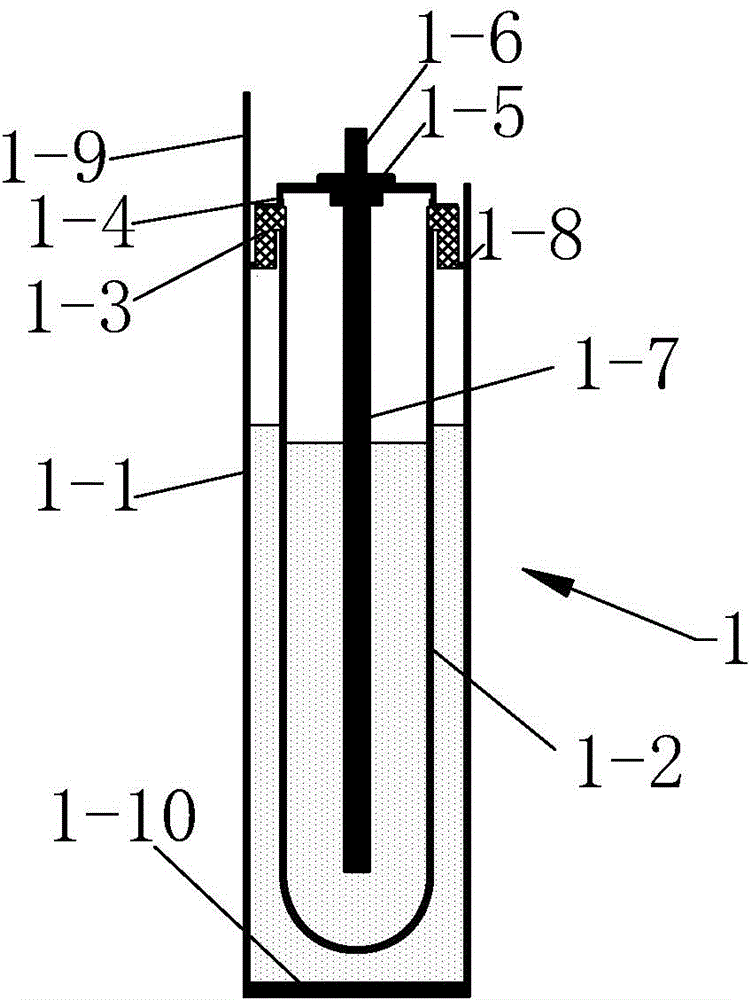 Service life detection device for sodium-sulfur battery and electrolyte ceramic pipe