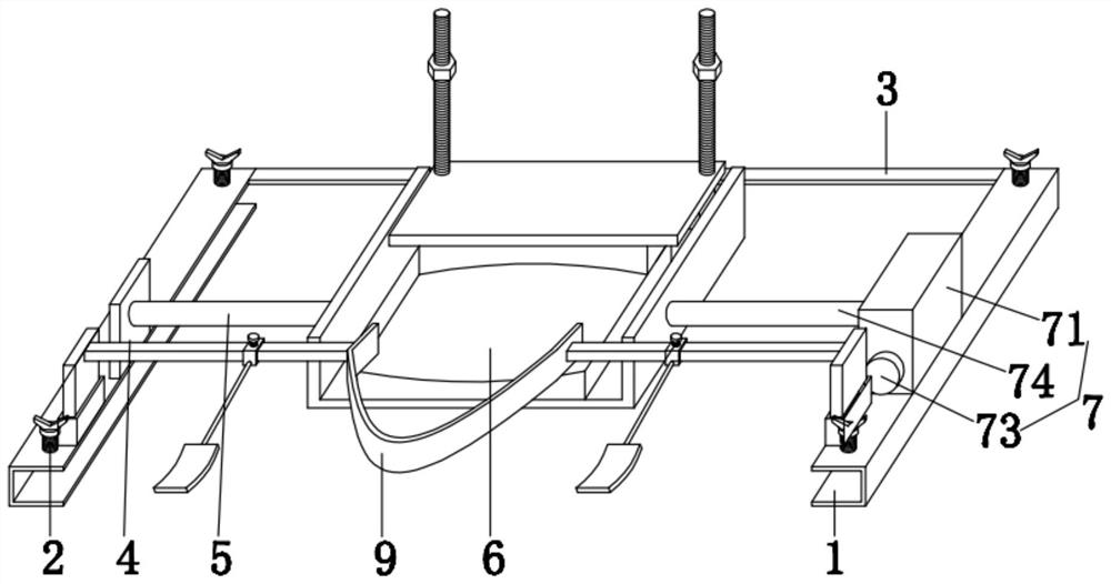 Lower jaw bracket used for intravenous anesthesia without cannula