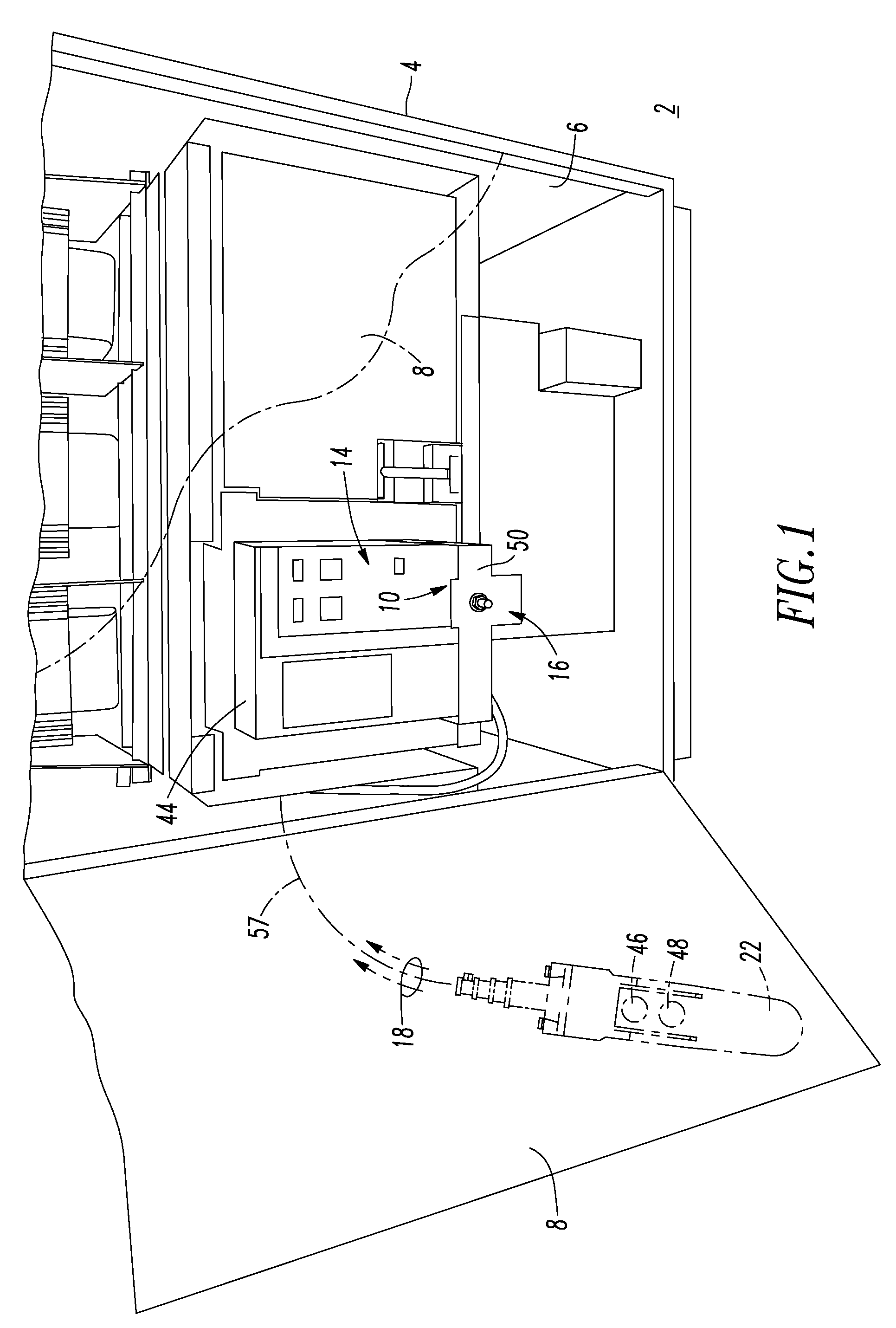 System, network protector enclosure, and automatic racking system