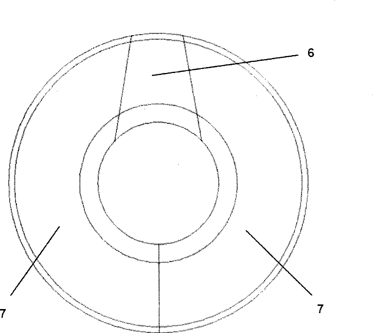 Spin forming mandrel with transversal inner rib component