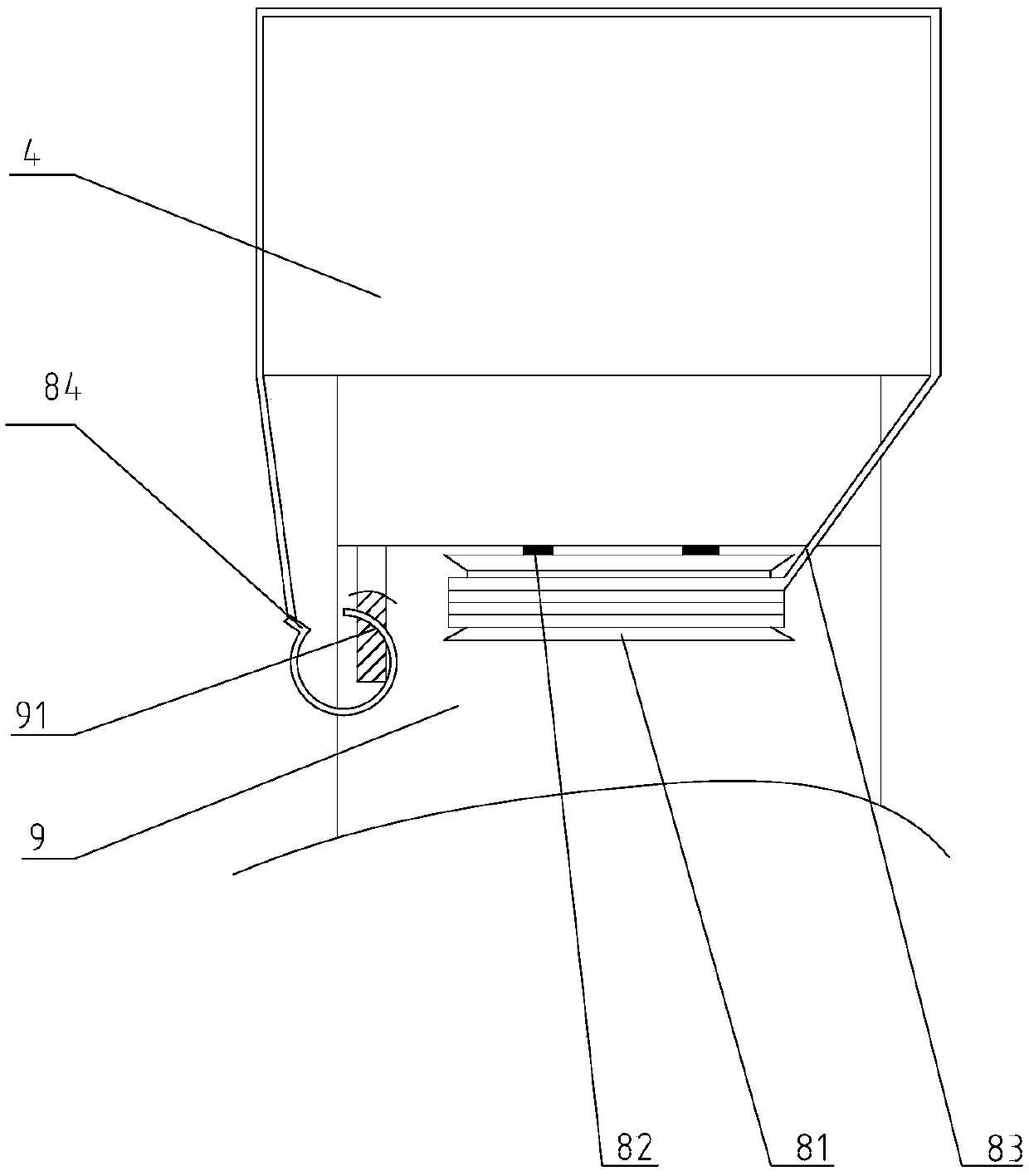 Transformer substation fence rod fixing support