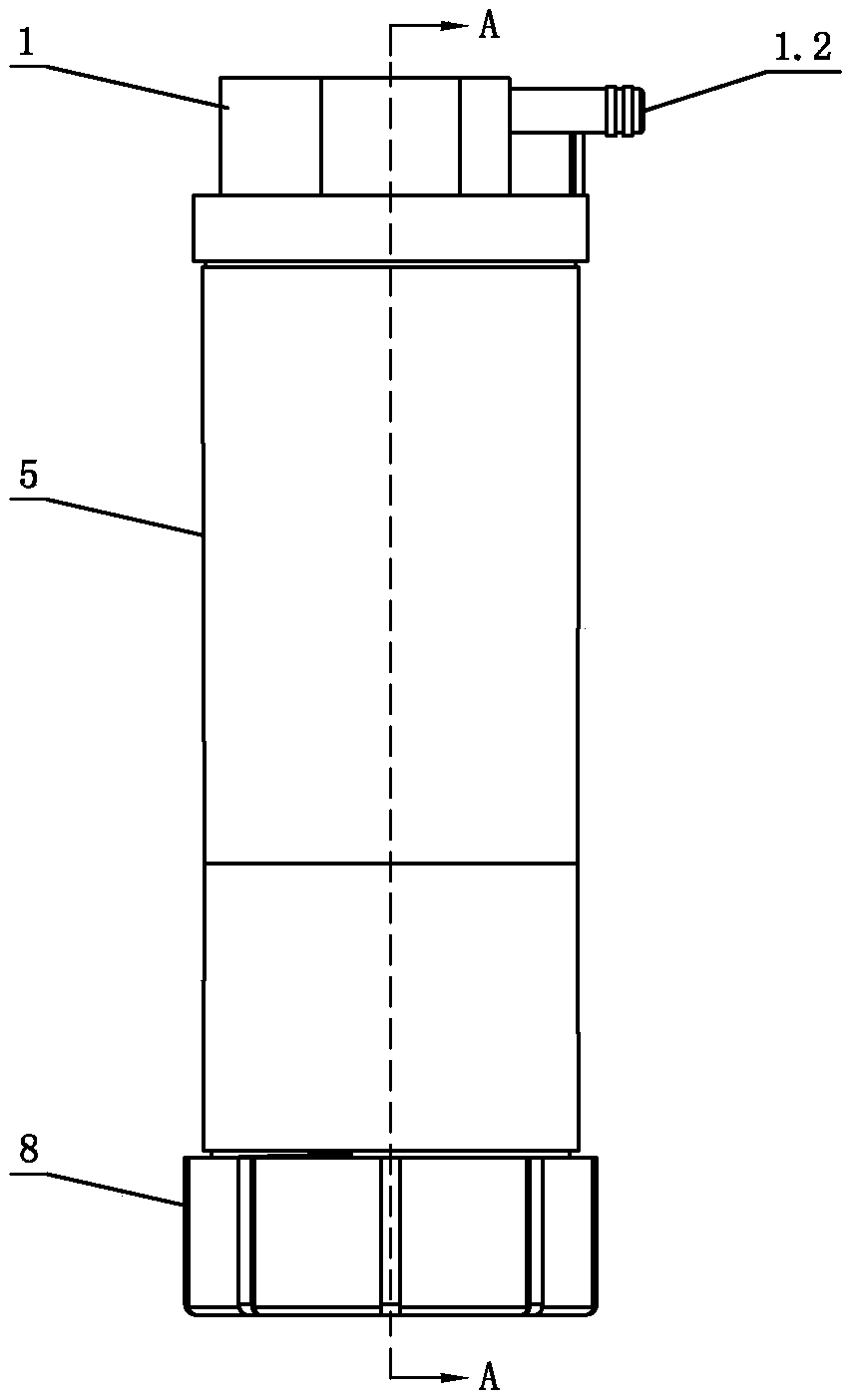 Composite filter element formed by combining RO membrane with post-carbon