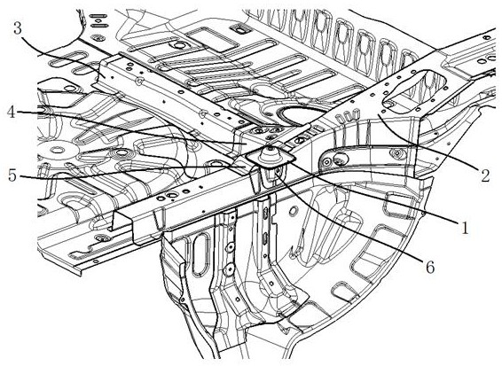 A car rear spring seat installation structure