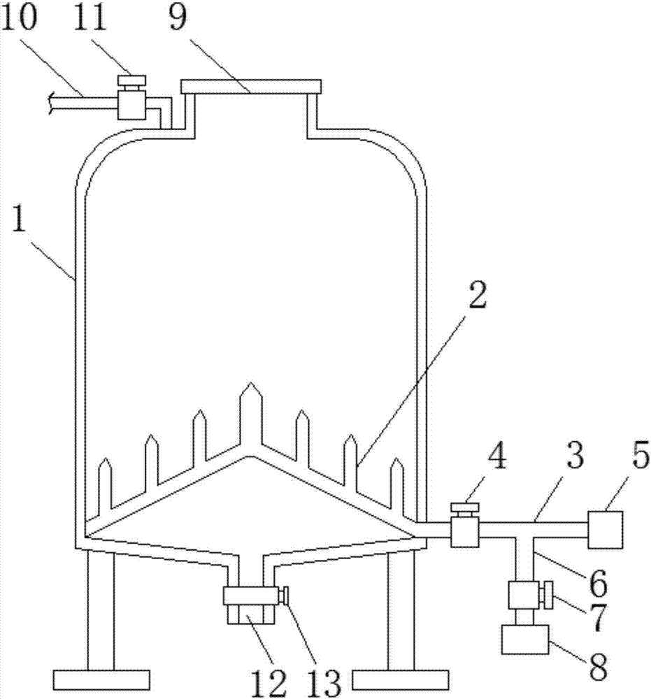 Gas deinsectization grain storage device