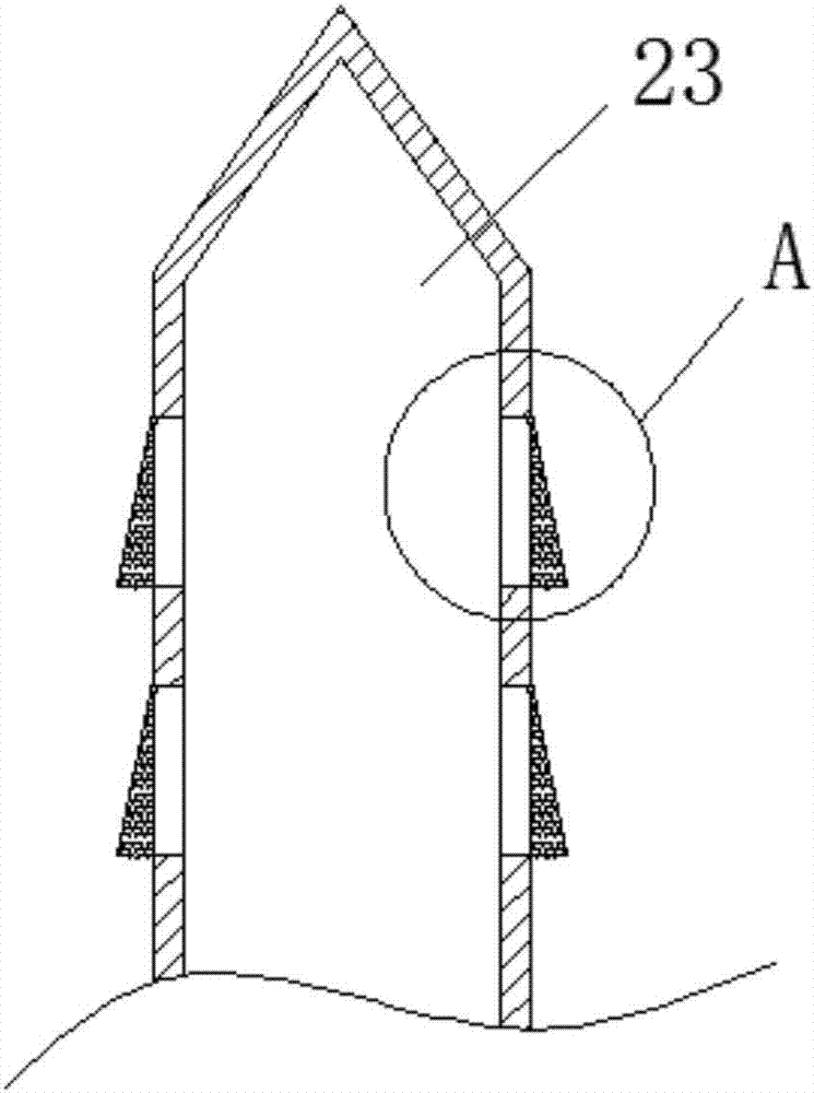 Gas deinsectization grain storage device