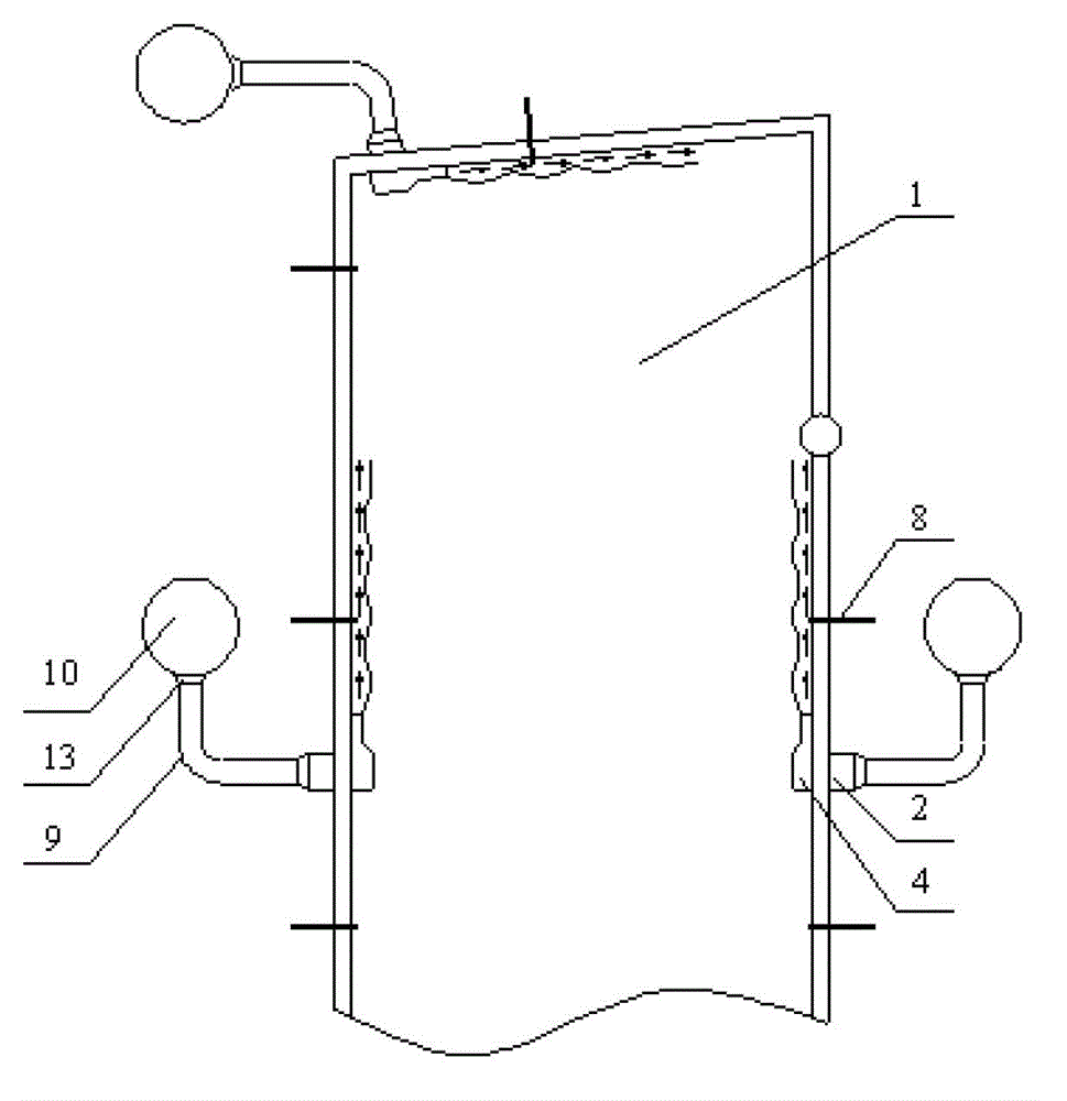 Adherence air device for preventing high-temperature corrosion of water cooling wall of refuse burning boiler