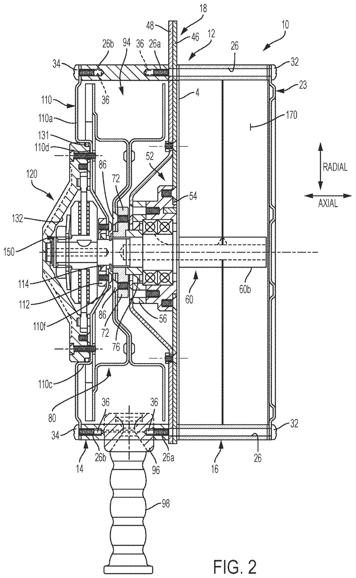 Sealed retractable fall arrest block