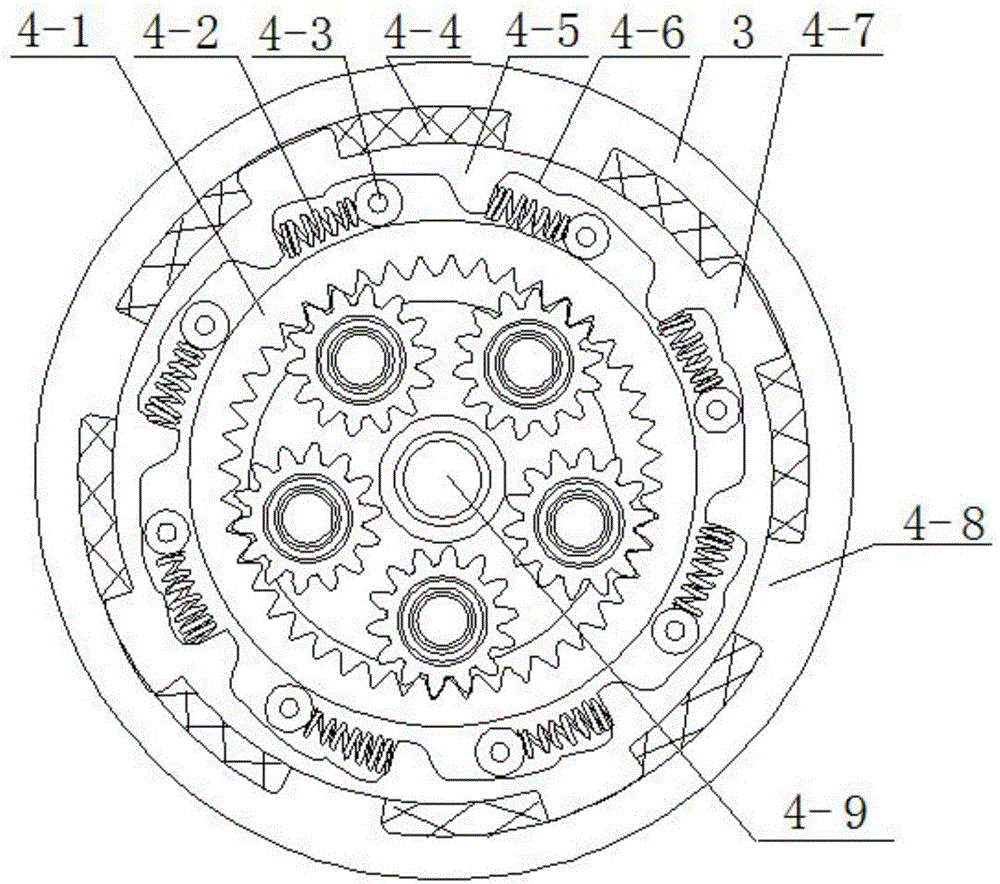 Compact internal combustion engine starter with built-in electromagnetic switch