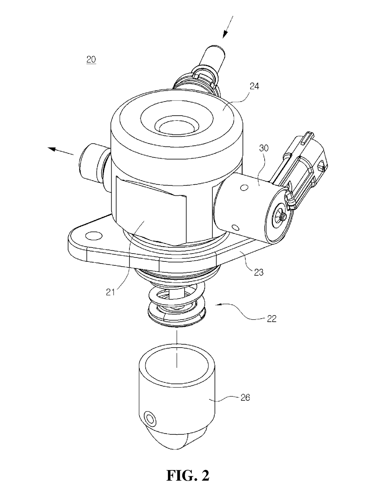 Apparatus and method for controlling flow control valve for high pressure fuel pump