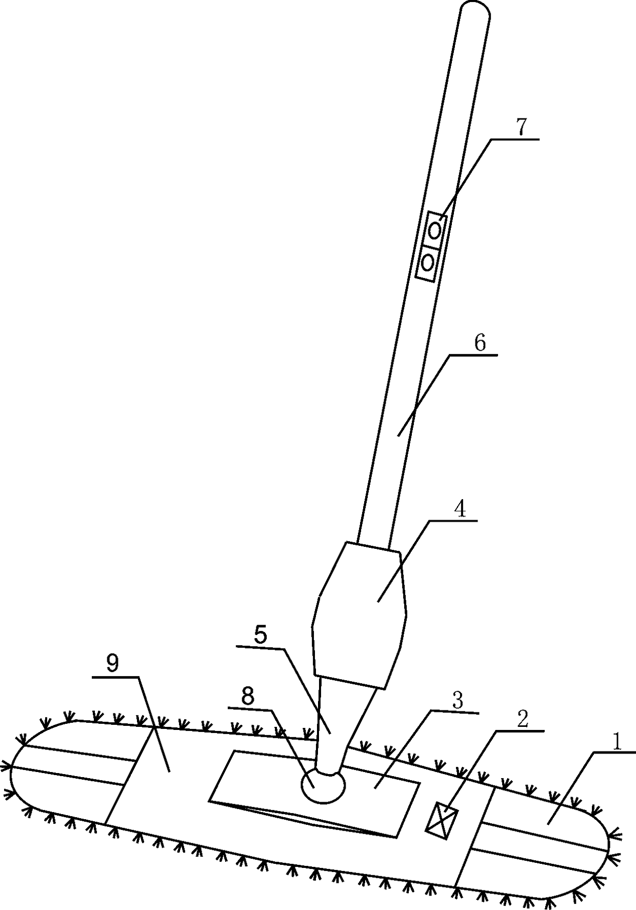 Efficient sweeping device